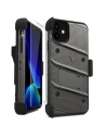 Kup Páncélozott tok Zizo Bolt Cover Apple iPhone 11 9H üveggel a kijelzőn + állvány & övtartó (Fém Szürke/Fekete) - ZIZ008GRYBLK - {ean13} - Sklep Home Screen