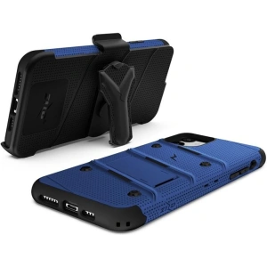 Kup Páncélozott tok Zizo Bolt Cover Apple iPhone 11 9H üveggel a kijelzőn + állvány & övcsat (Kék/Fekete) - ZIZ009BLUBLK - {ean13} - Sklep Home Screen