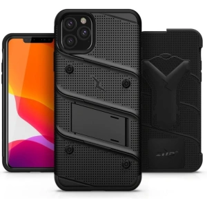 Kup Pancéřové pouzdro Zizo Bolt Cover Apple iPhone 11 Pro Max se sklem 9H na displej + stojánek a držák na pásek (Černá/Černá) - ZIZ011BLK - {ean13} - Sklep Home Screen