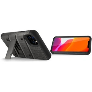 Kup Páncél tok Zizo Bolt Cover Apple iPhone 11 Pro Max 9H üveg a képernyőre + állvány & övcsat (Fém Szürke/Fekete) - ZIZ012GRYBLK - {ean13} - Sklep Home Screen