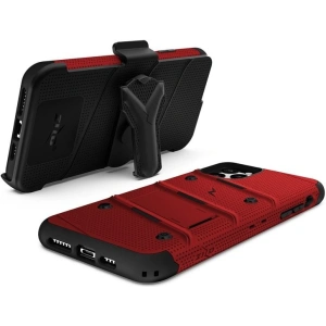 Kup Páncélozott tok Zizo Bolt Cover Apple iPhone 11 Pro Max 9H üveggel a képernyőn + állvány és övtartó (Piros/Fekete) - ZIZ013REDBLK - {ean13} - Sklep Home Screen