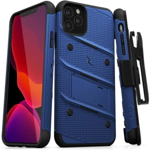 Kup Pancéřové pouzdro Zizo Bolt Cover Apple iPhone 11 Pro se sklem 9H na displej + stojánek & držák na pásek (Blue/Black) - ZIZ015BLUBLK - {ean13} - Sklep Home Screen