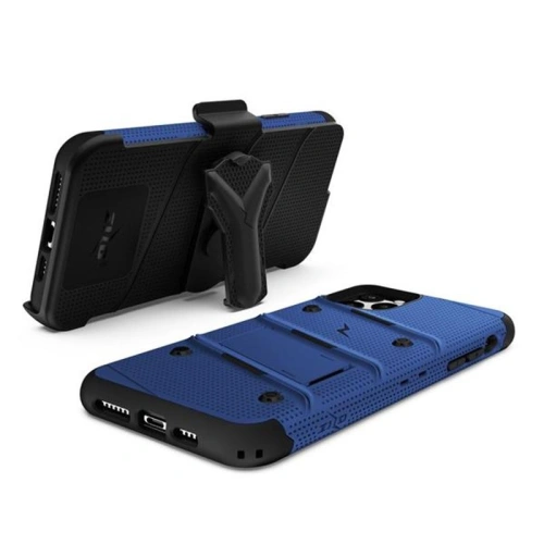 Kup Etui blindat Zizo Bolt Cover Apple iPhone 11 Pro cu sticlă 9H pe ecran + suport și clemă pentru brâu (Albastru/Nero) - ZIZ015BLUBLK - {ean13} - Sklep Home Screen