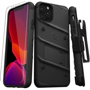 Kup Pancéřové pouzdro Zizo Bolt Cover Apple iPhone 11 Pro se sklem 9H na displej + stojánek & držák na pásek (Černá/Černá) - ZIZ016BLK - {ean13} - Sklep Home Screen
