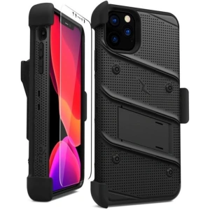 Kup Páncélozott tok Zizo Bolt Cover Apple iPhone 11 Pro 9H üveggel a kijelzőre + állvány és övcsat (Fekete/Fekete) - ZIZ016BLK - {ean13} - Sklep Home Screen