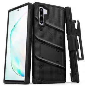 Kup Pancéřové pouzdro Zizo Bolt Cover Samsung Galaxy Note 10 a stojánek & držák na pásek (Černá/Černá) - ZIZ019BLK - {ean13} - Sklep Home Screen