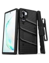 Zizo Bolt Cover - Case for Samsung Galaxy Note 10 & Kickstand and Holster (Black/Black)