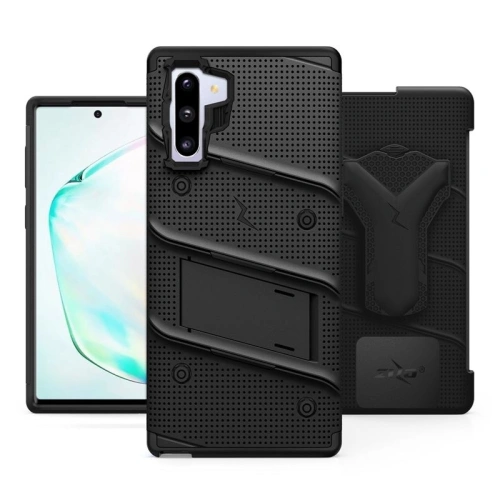 Kup Páncélozott tok Zizo Bolt Cover Samsung Galaxy Note 10 és övtartó & tartó (Fekete/Fekete) - ZIZ019BLK - {ean13} - Sklep Home Screen