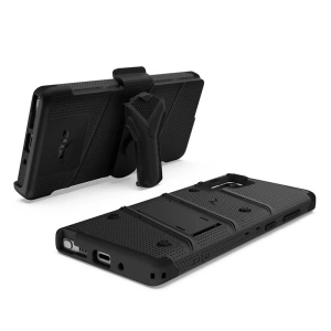 Kup Páncélozott tok Zizo Bolt Cover Samsung Galaxy Note 10 és övtartó & tartó (Fekete/Fekete) - ZIZ019BLK - {ean13} - Sklep Home Screen