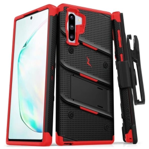 Kup Pancéřové pouzdro Zizo Bolt Cover Samsung Galaxy Note 10 a základna & držák na pás (Černá/Červená) - ZIZ020BLKRED - {ean13} - Sklep Home Screen