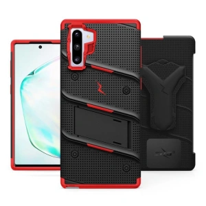 Kup Páncélozott tok Zizo Bolt Cover Samsung Galaxy Note 10 és övcsipesz & tartó (Fekete/Piros) - ZIZ020BLKRED - {ean13} - Sklep Home Screen