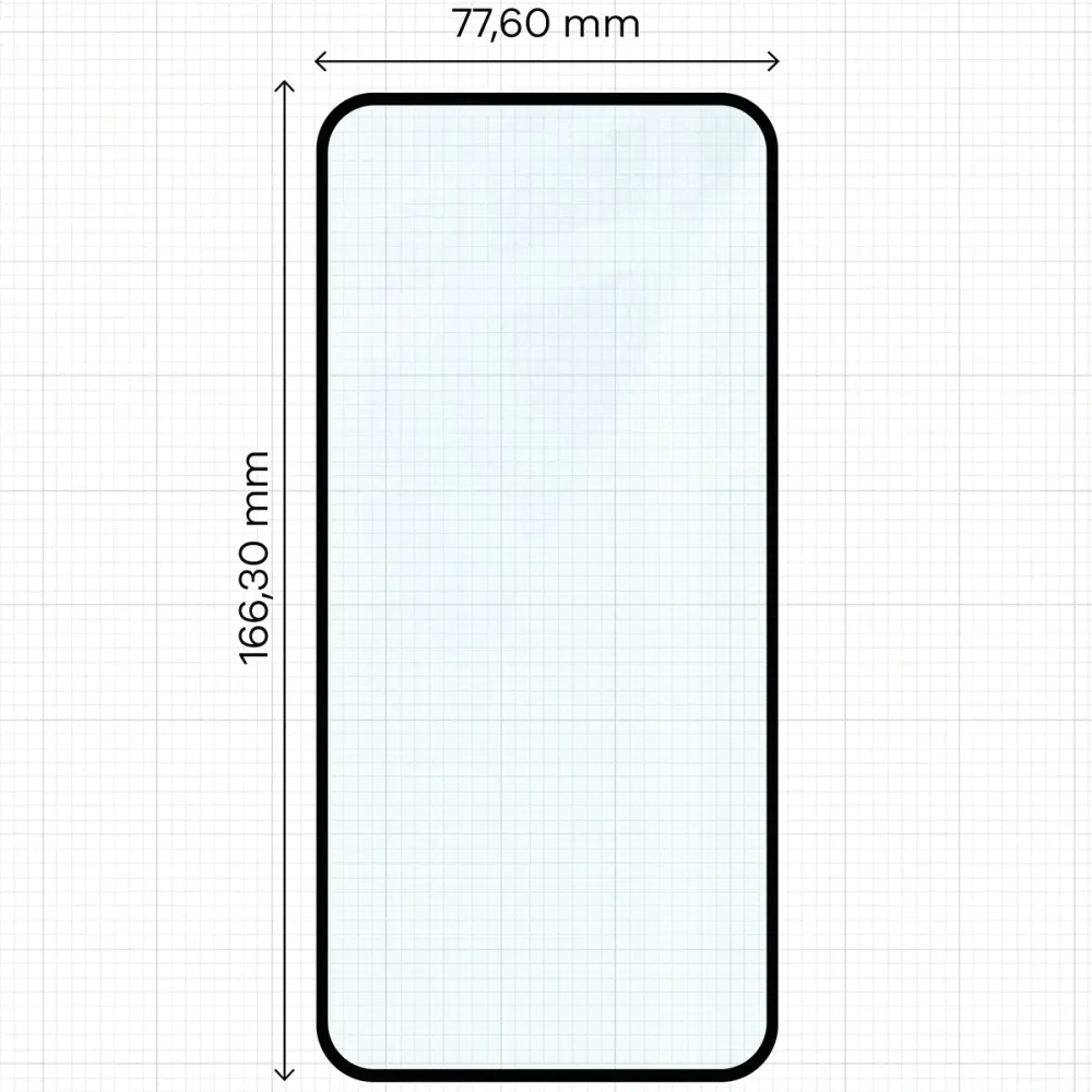 Szkło hartowane Bizon Glass Edge 2 do Xiaomi Redmi 15 4G / 5G / POCO M7 4G czarna ramka