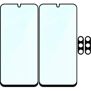 2x Szkło na ekran + szkło na aparat BIZON Edge Pack do Samsung Galaxy A17 5G