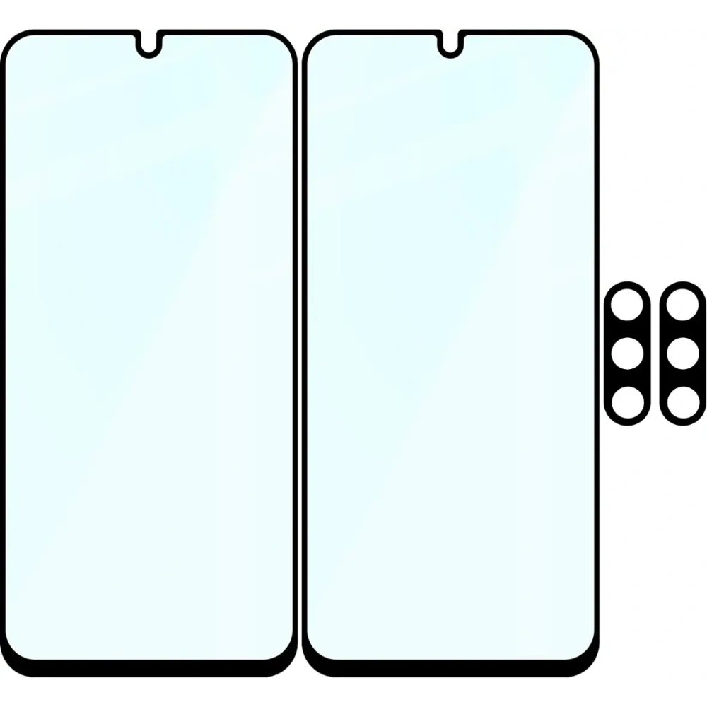 2x Szkło na ekran + szkło na aparat BIZON Edge Pack do Samsung Galaxy A17 5G