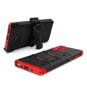 Kup Páncélozott tok Zizo Bolt Cover Samsung Galaxy Note 10 és övcsipesz & tartó (Fekete/Piros) - ZIZ020BLKRED - {ean13} - Sklep Home Screen