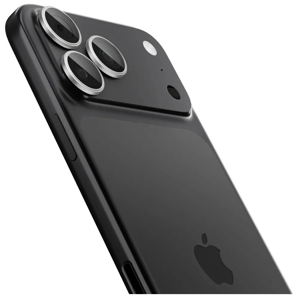 Osłona aparatu Spigen Optik Pro Glas.tr ez Fit Camera Protector do Apple iPhone 16 Pro / Max / 17 Pro / Max Silver [2 PACK]