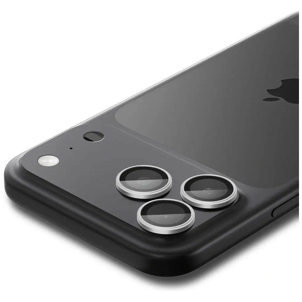 Osłona aparatu Spigen Optik Pro Glas.tr ez Fit Camera Protector do Apple iPhone 16 Pro / Max / 17 Pro / Max Silver [2 PACK]