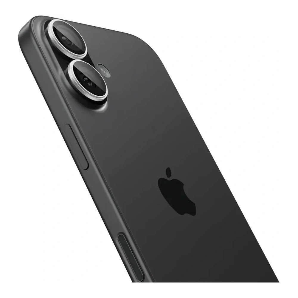 Osłona aparatu Spigen Optik Pro Glas.tr ez Fit Camera Protector do Apple iPhone 16 / 16 Plus / 17 Silver [2 PACK]