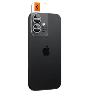 Osłona aparatu Spigen Optik Pro Glas.tr ez Fit Camera Protector do Apple iPhone 16 / 16 Plus / 17 Silver [2 PACK]