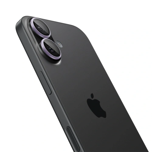 Osłona aparatu Spigen Optik Pro Glas.tr ez Fit Camera Protector do Apple iPhone 16 / 16 Plus / 17 Purple [2 PACK]