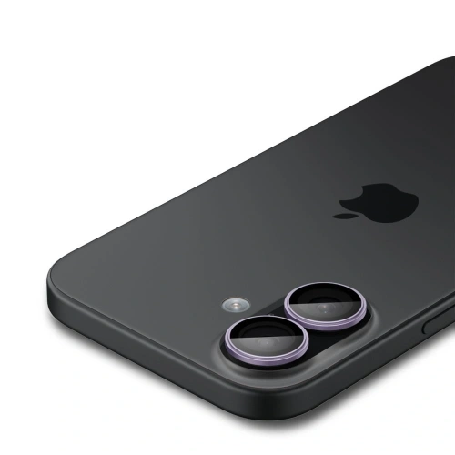 Osłona aparatu Spigen Optik Pro Glas.tr ez Fit Camera Protector do Apple iPhone 16 / 16 Plus / 17 Purple [2 PACK]