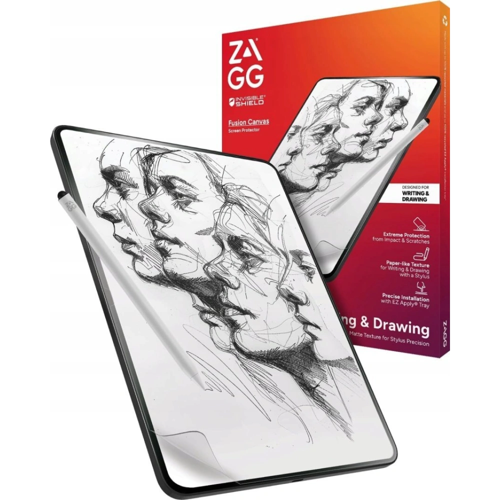 Matowa folia antybakteryjna ZAGG InvisibleShield Fusion Canvas do Apple iPad Air 11" 2024/2025