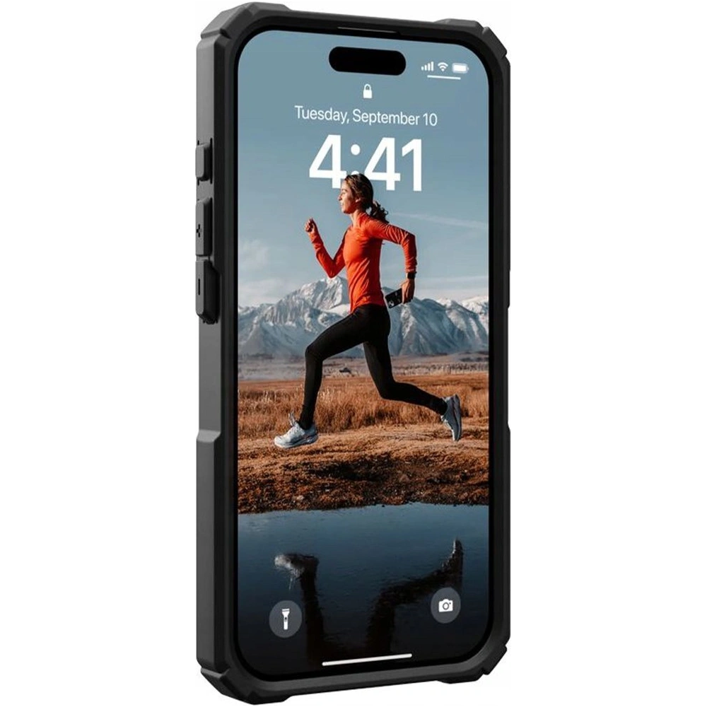 Etui UAG Urban Armor Gear Plasma XTE Kickstand do Apple iPhone 15 Pro MagSafe (black orange)