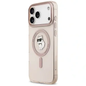 Etui Karl Lagerfeld IML Choupette MagSafe do Apple iPhone 17 Pro Max różowy