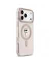 Etui Karl Lagerfeld IML Choupette MagSafe do Apple iPhone 17 Pro Max różowy