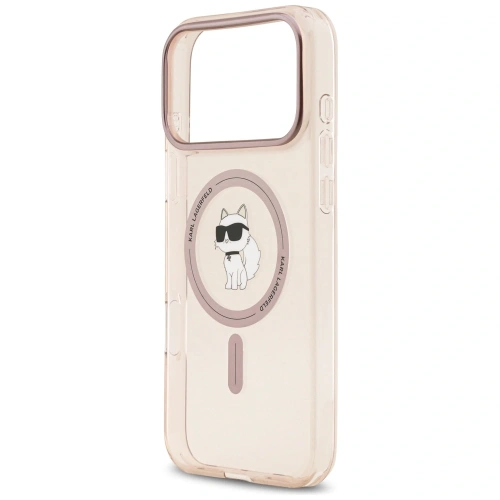 Etui Karl Lagerfeld IML Choupette MagSafe do Apple iPhone 17 Pro Max różowy