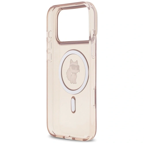 Etui Karl Lagerfeld IML Choupette MagSafe do Apple iPhone 17 Pro Max różowy