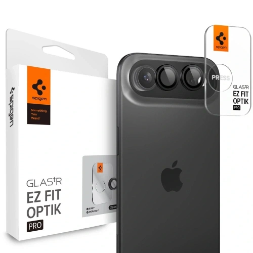 Osłona aparatu Spigen Optik Pro Glas.tr ez Fit Camera Protector do Apple iPhone Air Black [2 PACK]