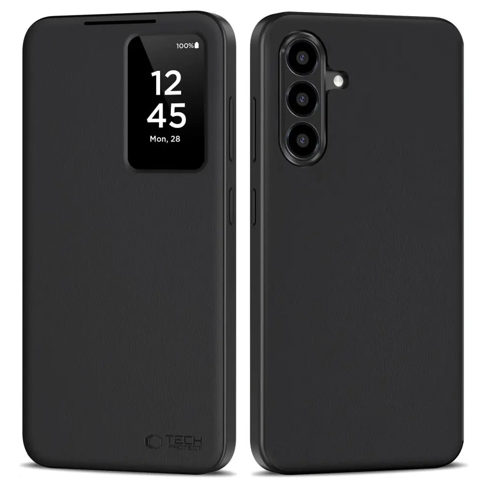 Etui z klapką Tech-Protect Smart Wallet do Samsung Galaxy A26 5G / A17 4G / 5G Matte Black
