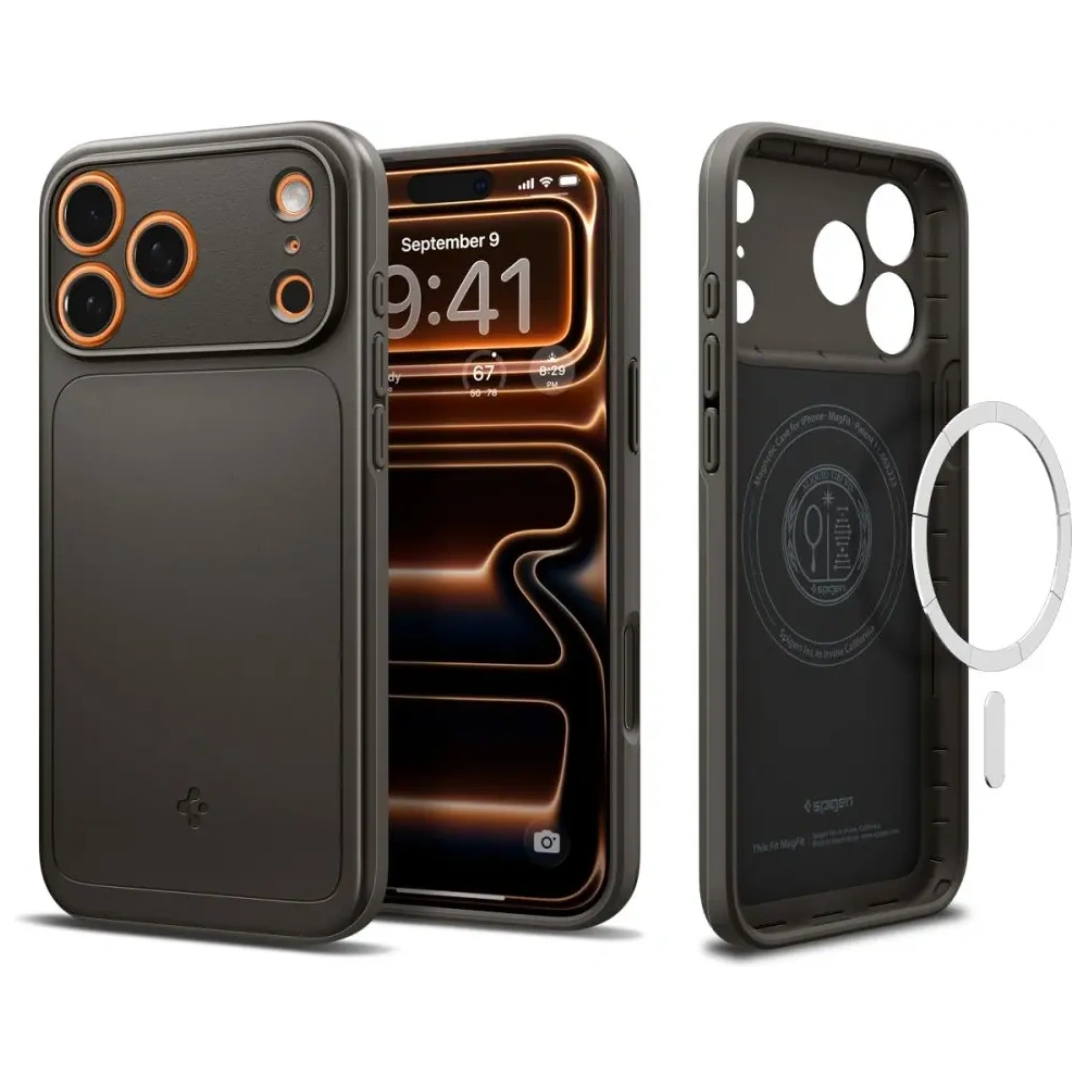 Etui Spigen Thin Fit Mag MagSafe do Apple iPhone 17 Pro Max Gunmetal