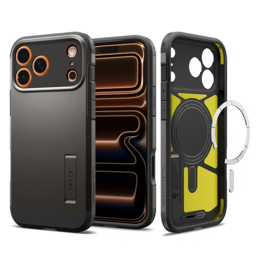 Etui Spigen Tough Armor T Mag MagSafe do Apple iPhone 17 Pro Max Gunmetal