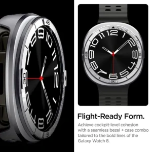 Nakładka Spigen Bezel Tune Pro Pilot do Samsung Galaxy Watch 8 44mm Silver