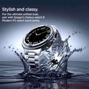 Nakładka Spigen Bezel Tune Pro Pilot do Samsung Galaxy Watch 8 44mm Silver
