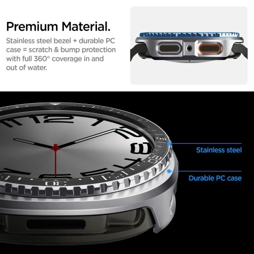 Nakładka Spigen Bezel Tune Pro Diver do Samsung Galaxy Watch 8 44mm Black