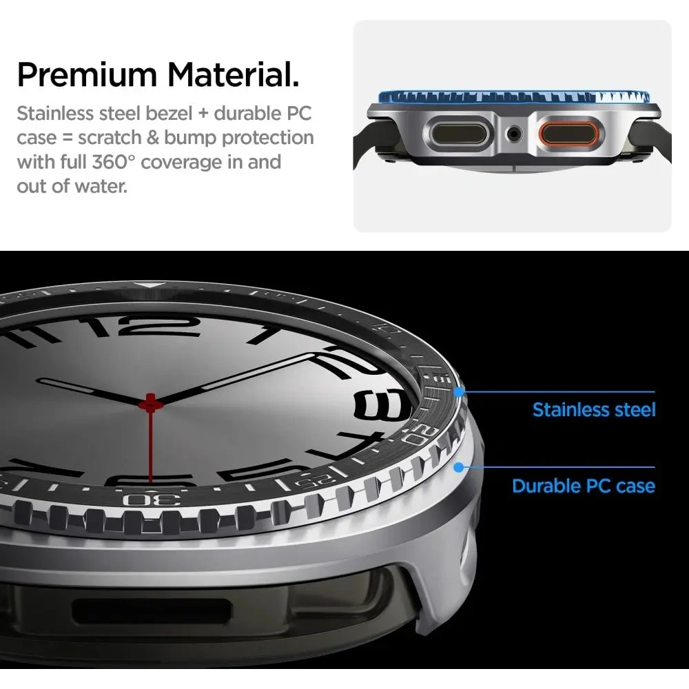 Nakładka Spigen Bezel Tune Pro Diver do Samsung Galaxy Watch 8 44mm Black