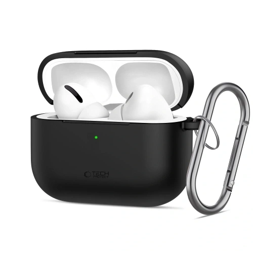 Etui Tech-Protect Silicone Hook do Apple AirPods Pro 3 Black