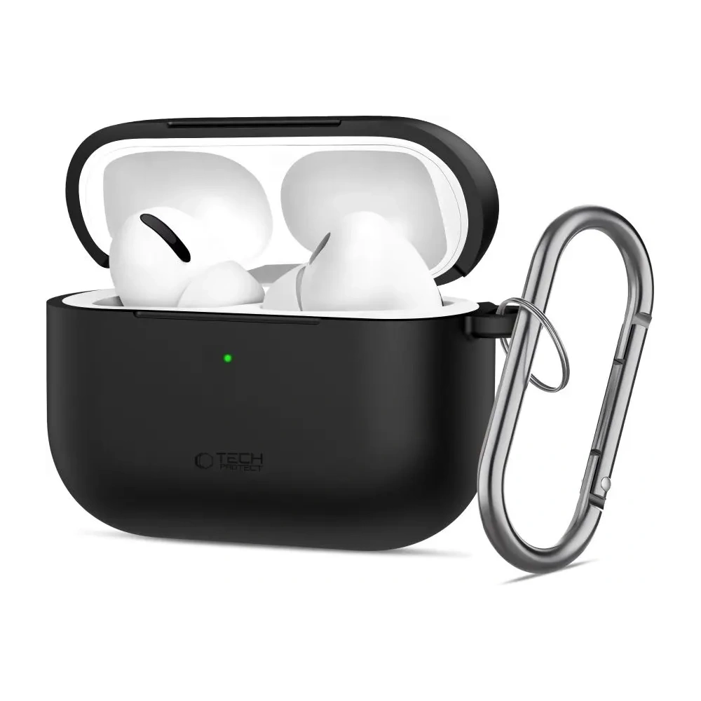 Etui Tech-Protect Silicone Hook do Apple AirPods Pro 3 Black