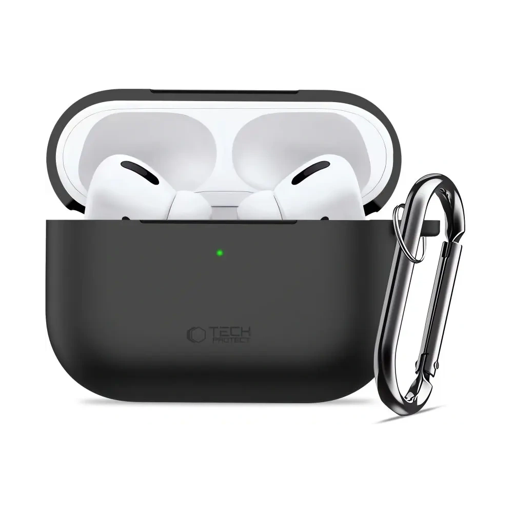 Etui Tech-Protect Silicone Hook do Apple AirPods Pro 3 Black