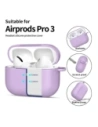 Etui Tech-Protect Silicone Hook do Apple AirPods Pro 3 Lavender