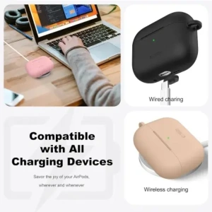 Etui Tech-Protect Silicone Hook do Apple AirPods Pro 3 Lavender