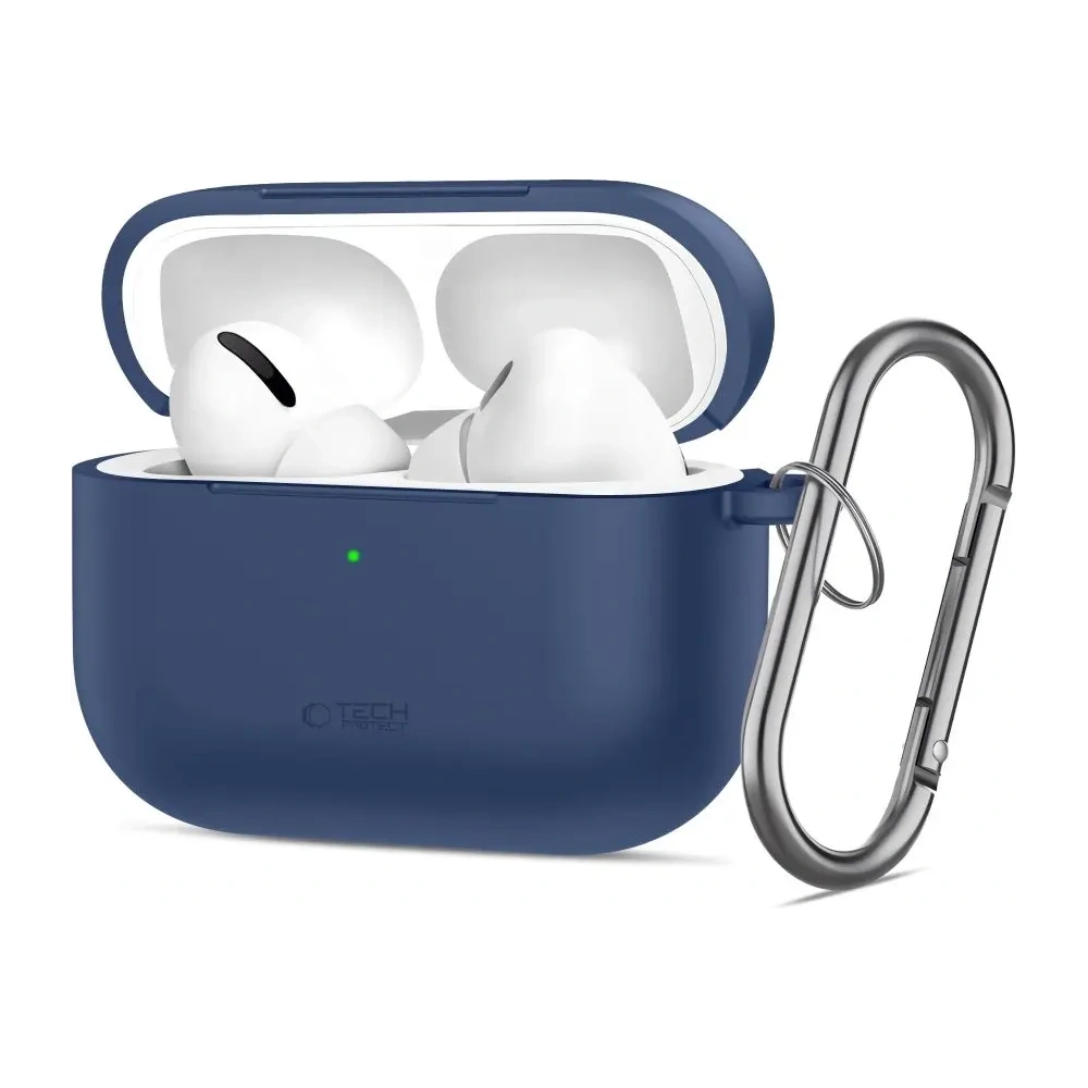 Etui Tech-Protect Silicone Hook do Apple AirPods Pro 3 Navy Blue