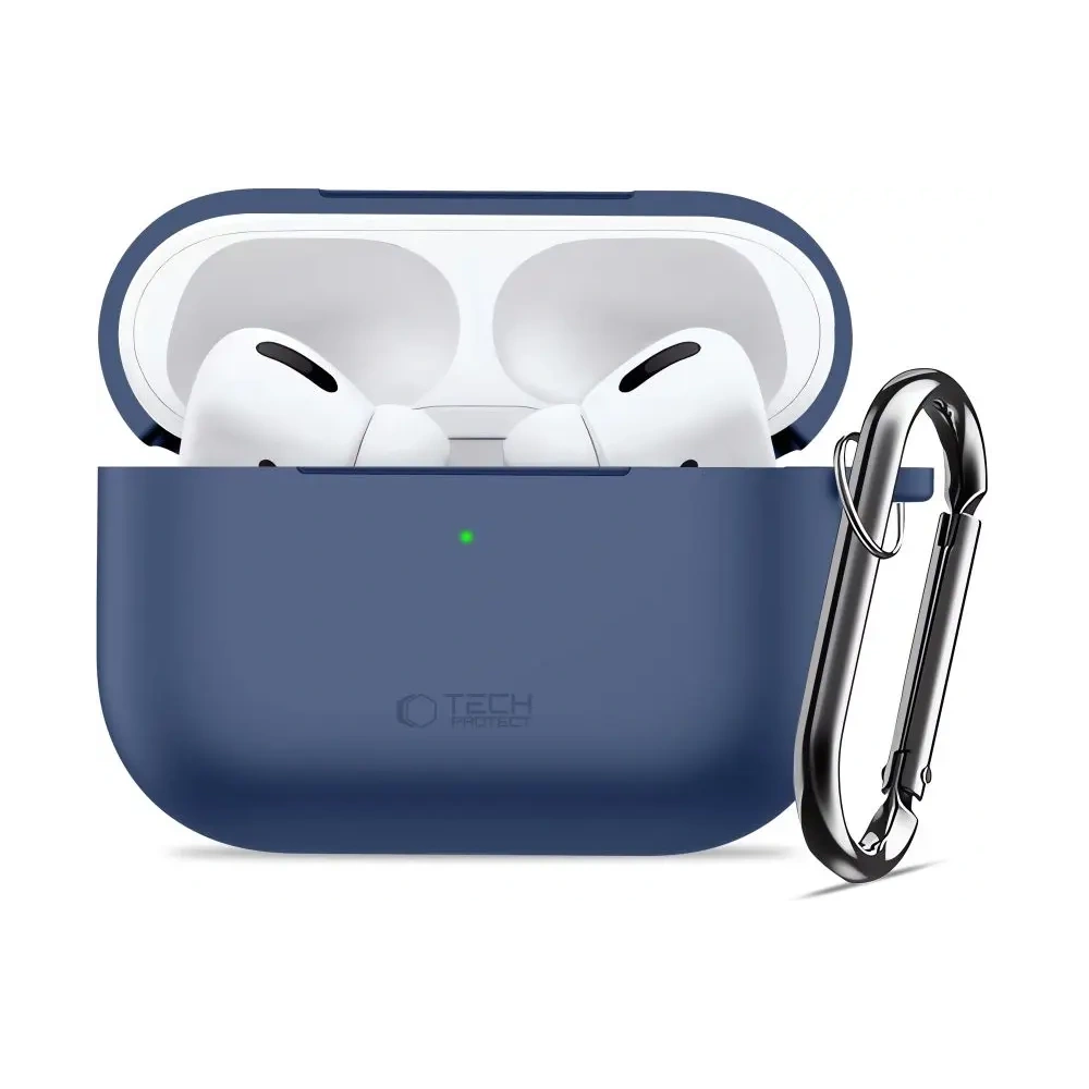 Etui Tech-Protect Silicone Hook do Apple AirPods Pro 3 Navy Blue