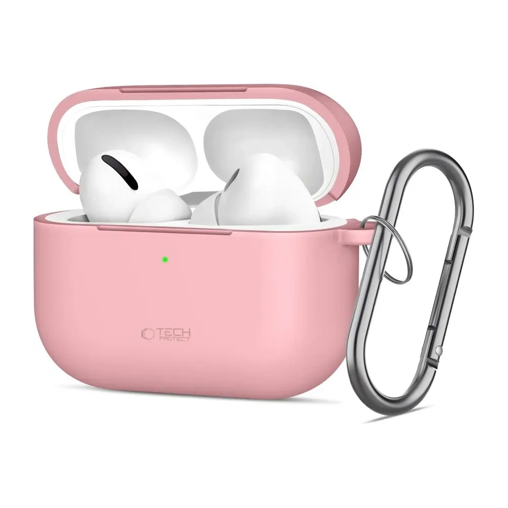 Etui Tech-Protect Silicone Hook do Apple AirPods Pro 3 Dusty Pink