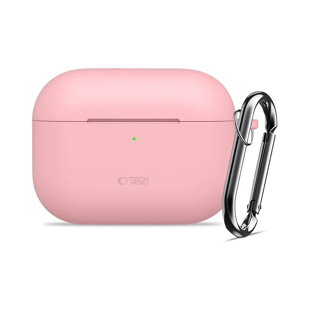 Etui Tech-Protect Silicone Hook do Apple AirPods Pro 3 Dusty Pink