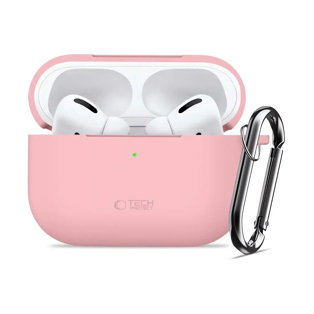 Etui Tech-Protect Silicone Hook do Apple AirPods Pro 3 Dusty Pink