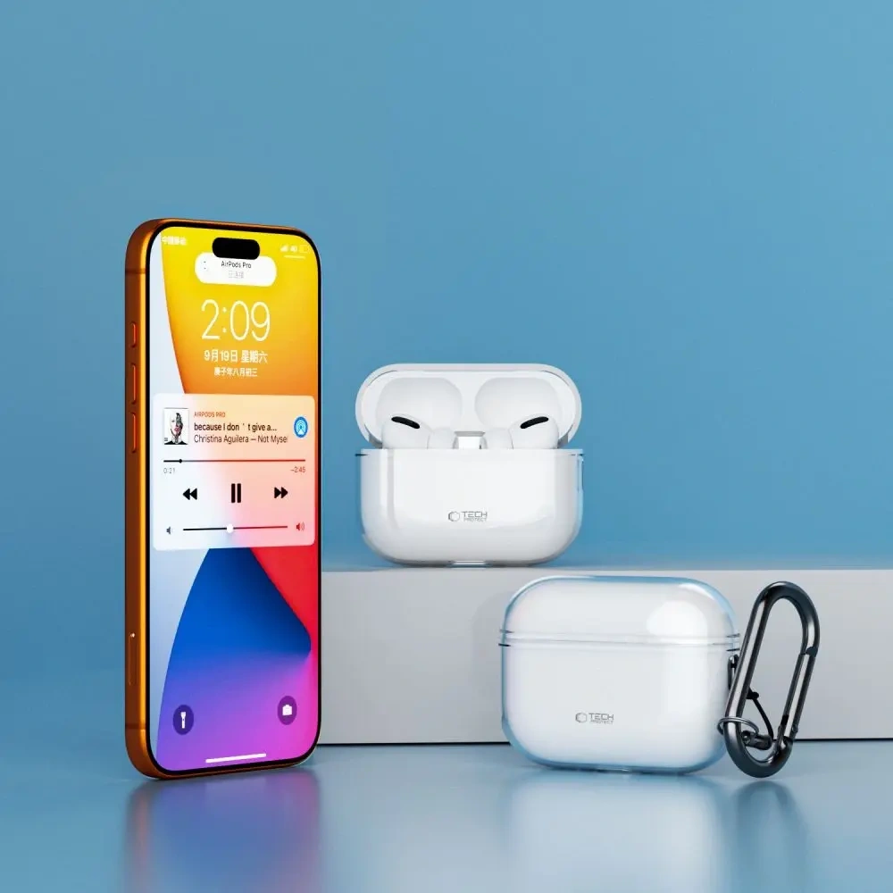Etui Tech-Protect Flexair do Apple AirPods Pro 3 Clear